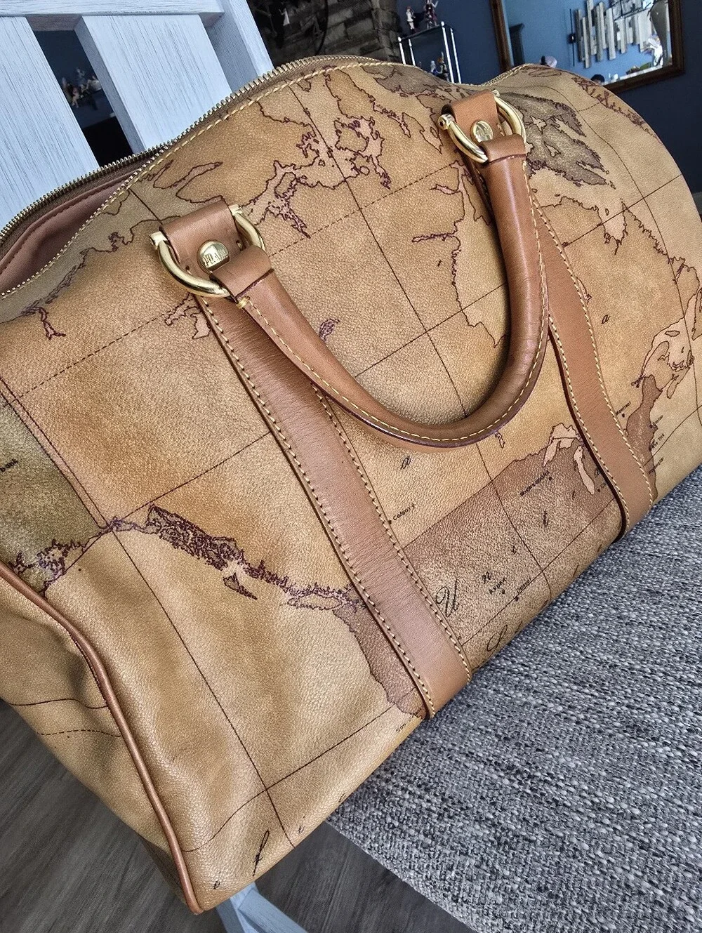 Authentic Alviero Martini Satchel Handbag